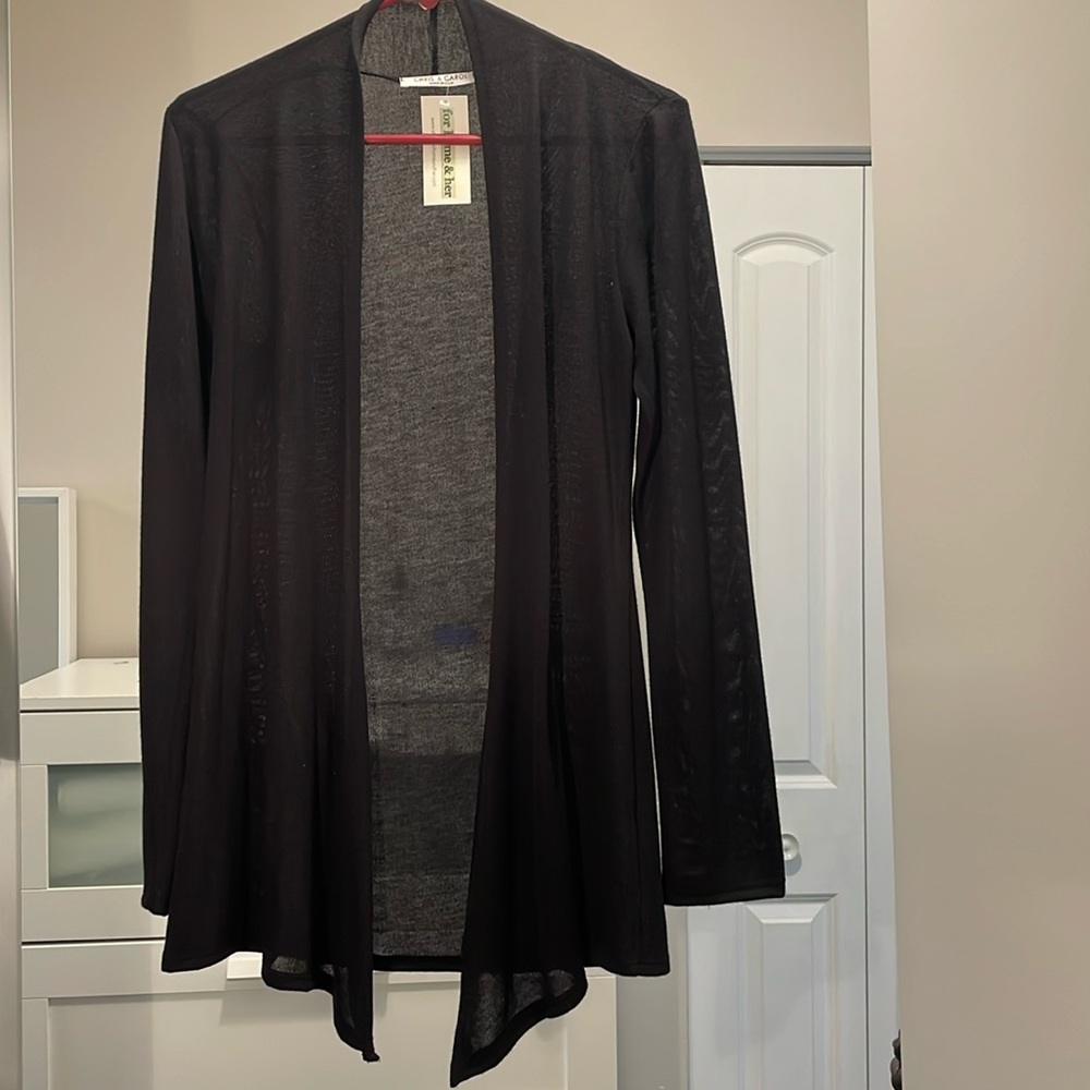Lightweight, black sweater, small, Chris & Carol